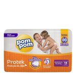 FRALDA POM POM PROTEKBABY GRANDINHOS 15 A 24KG 14UN