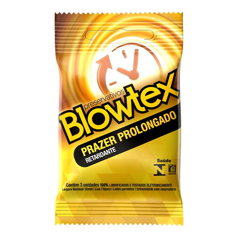 PRESERVATIVO BLOWTEX PRAZER PROLONGADO 3UN