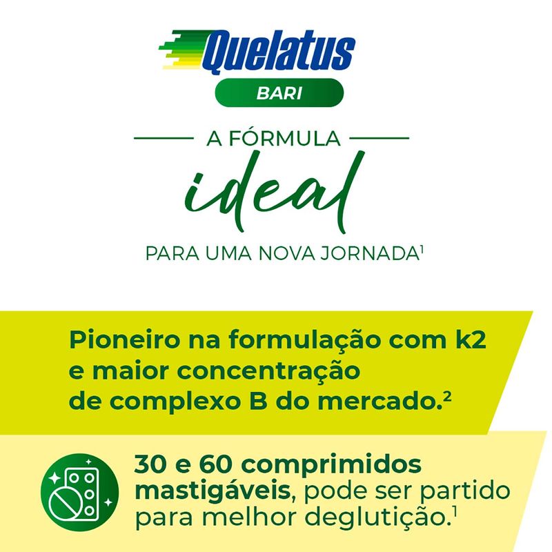 QUELATUS BARI 60CPR MASTIGAVEIS