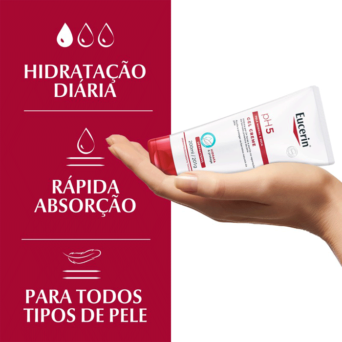 EUCERIN PH5 GEL CREME HIDRATANTE 200ML