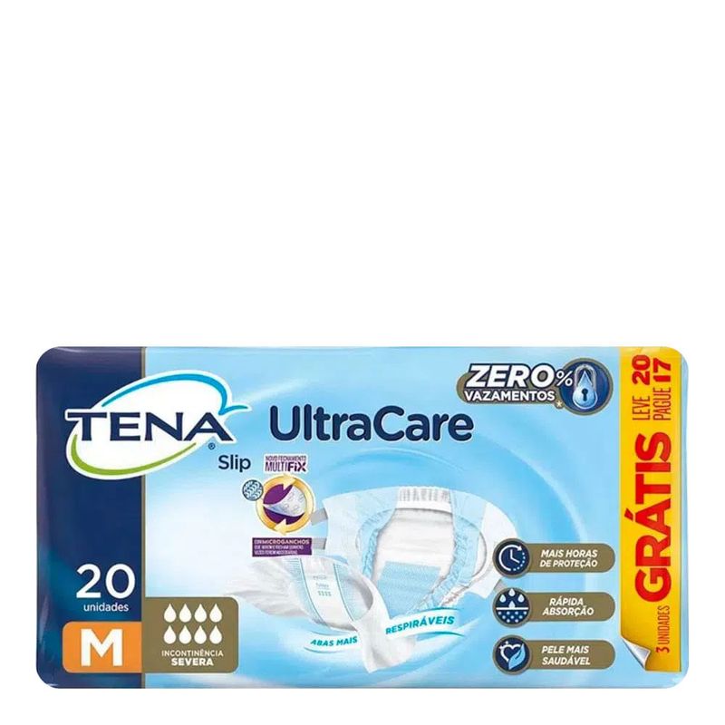 FRALDA TENA SLIP GERIATRICA M LEVE20 PAGUE17