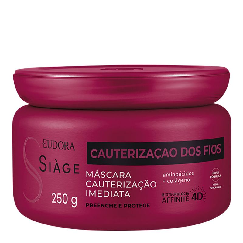 EUDORA SIAGE MASCARA CAUTERIZAÇAO FIOS 250G