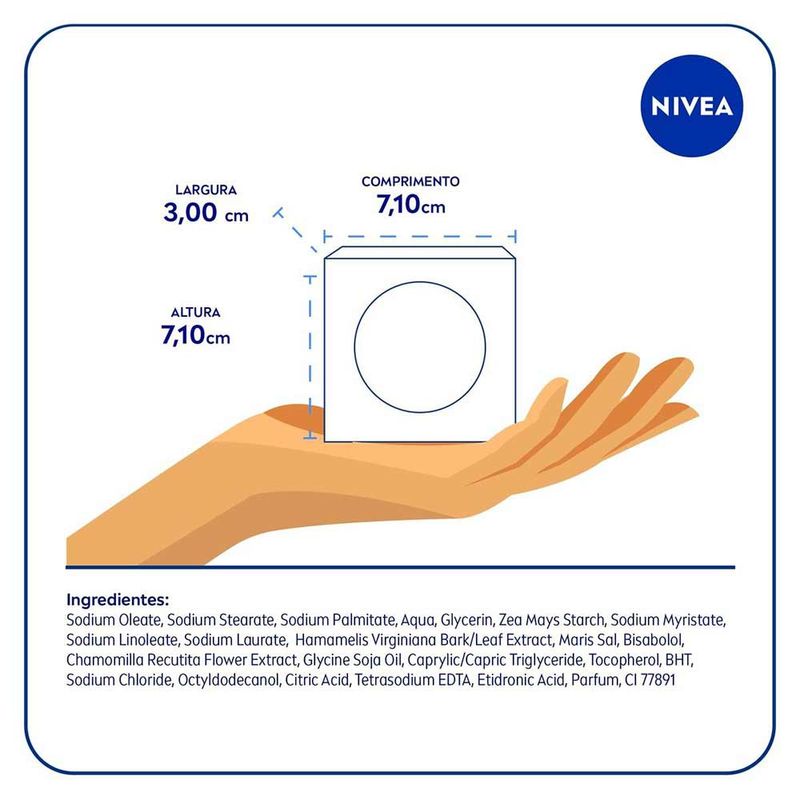 NIVEA SABONETE MEN 3EM1 SENSITIVE 90G