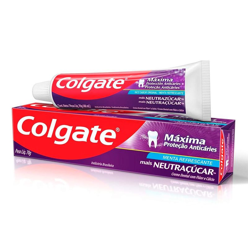 CREME DENTAL COLGATE MAXIMA PROTEÇAO ANTICARIES 90GR