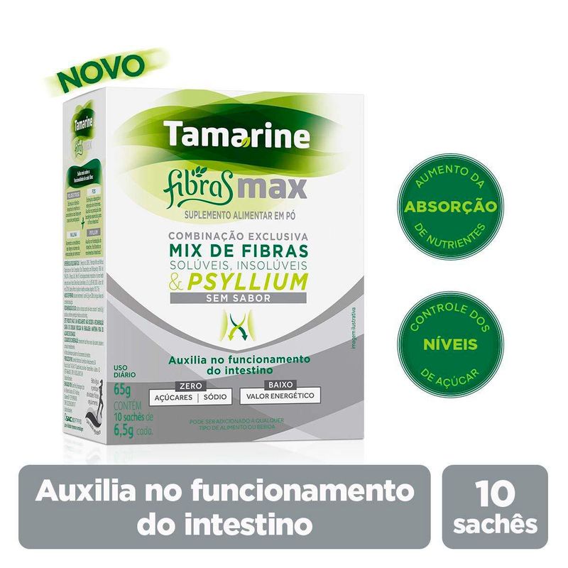 TAMARINE FIBRAS MAX SEM SABOR 10SACHES 6,5G