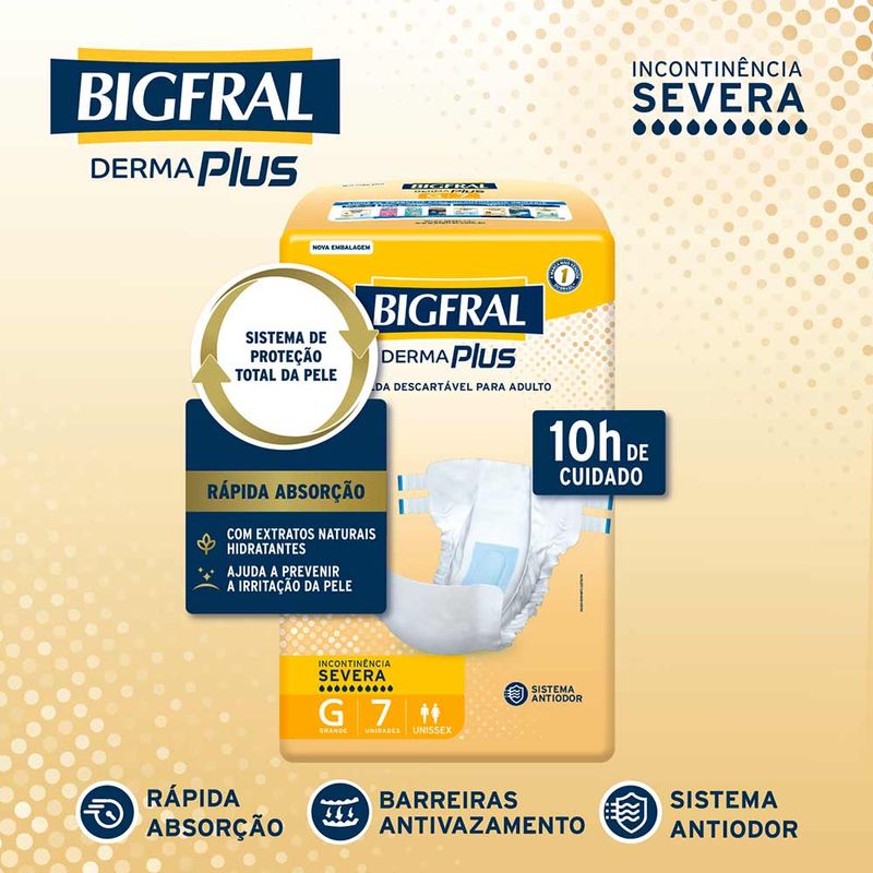 FRALDA BIGFRAL DERMAPLUS G 7UN