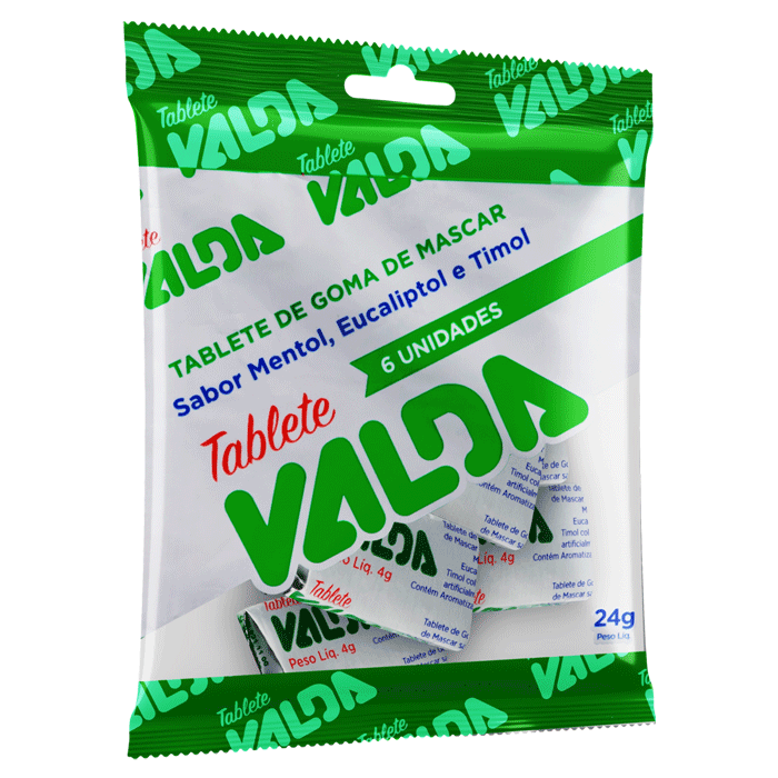 VALDA GOMA DE MASCAR TABLETE SACHE 6UN