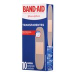 CURATIVO BAND AID TRANSPARENTE 10UN