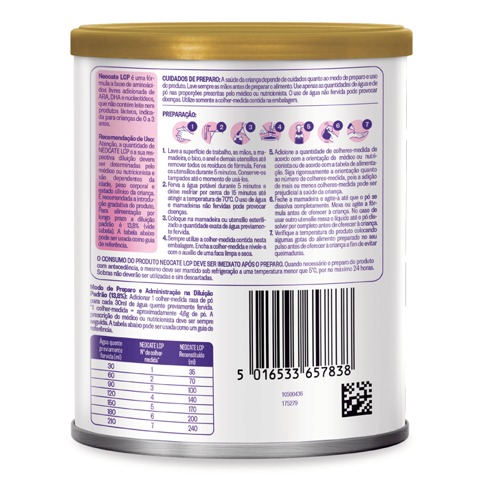 LEITE NEOCATE LCP 400G