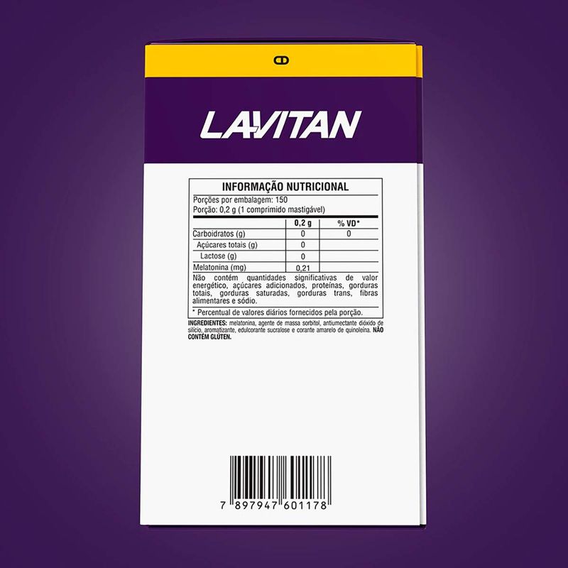 LAVITAN MELATONINA MARACUJA 150CPR