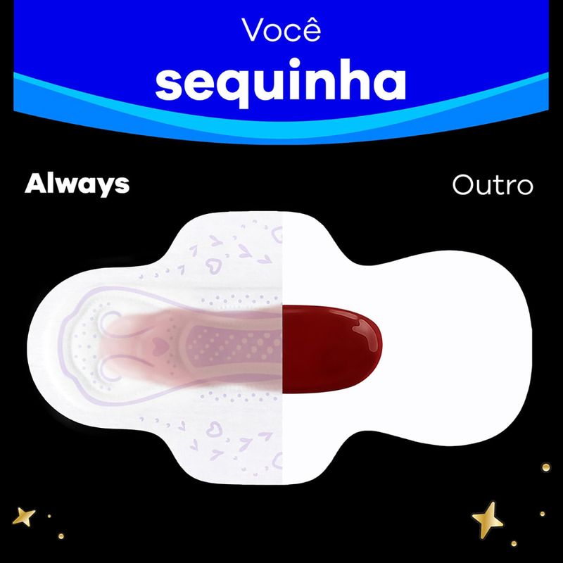 ABSORVENTE ALWAYS NOTURNO COBERTURA SUAVE 48UN