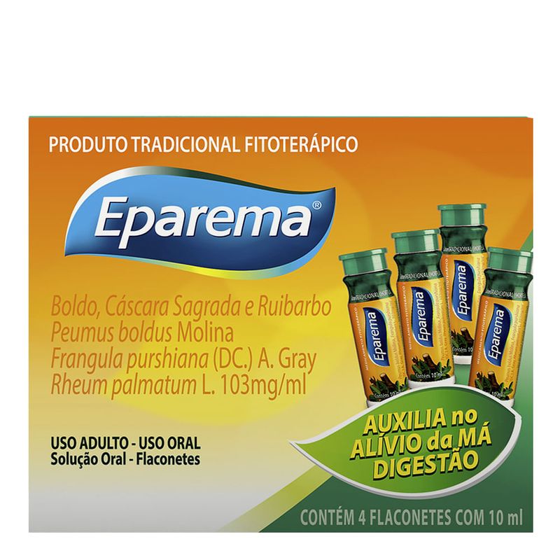 EPAREMA HORTELA FLACONETE 10ML 4FLACONTES