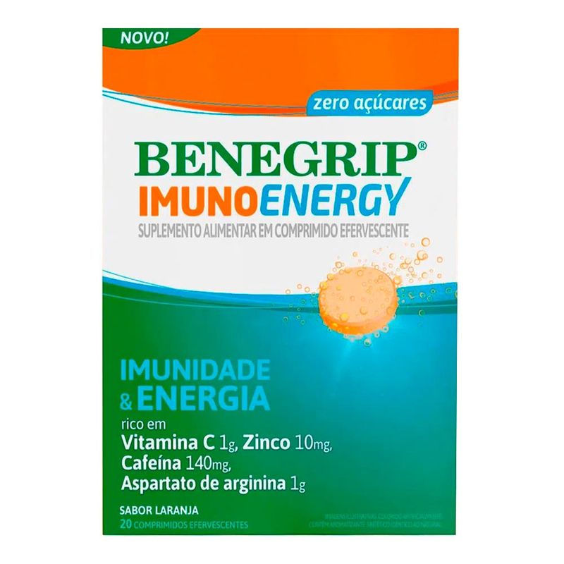 BENEGRIPE IMUNO ENERGY EFERVESCENTE 20CPR