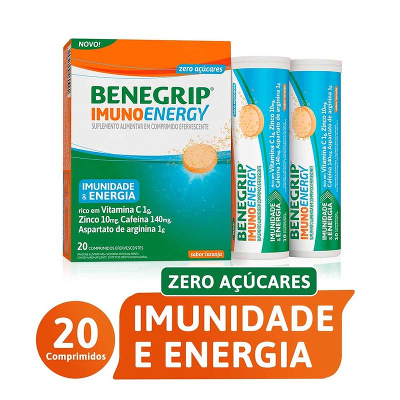 BENEGRIPE IMUNO ENERGY EFERVESCENTE 20CPR