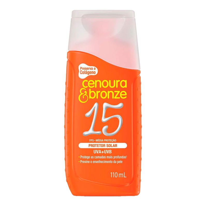 CENOURA E BRONZE PROTETOR SOLAR LOÇAO FPS15 110ML
