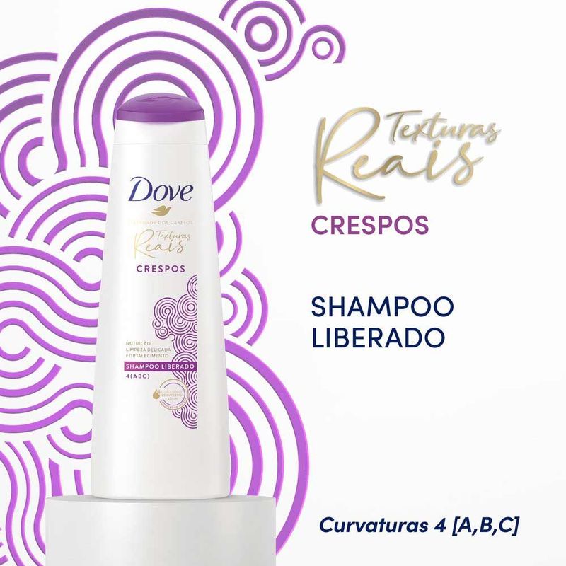 SHAMPOO DOVE CRESPOS TEXTURAS REAIS 355ML