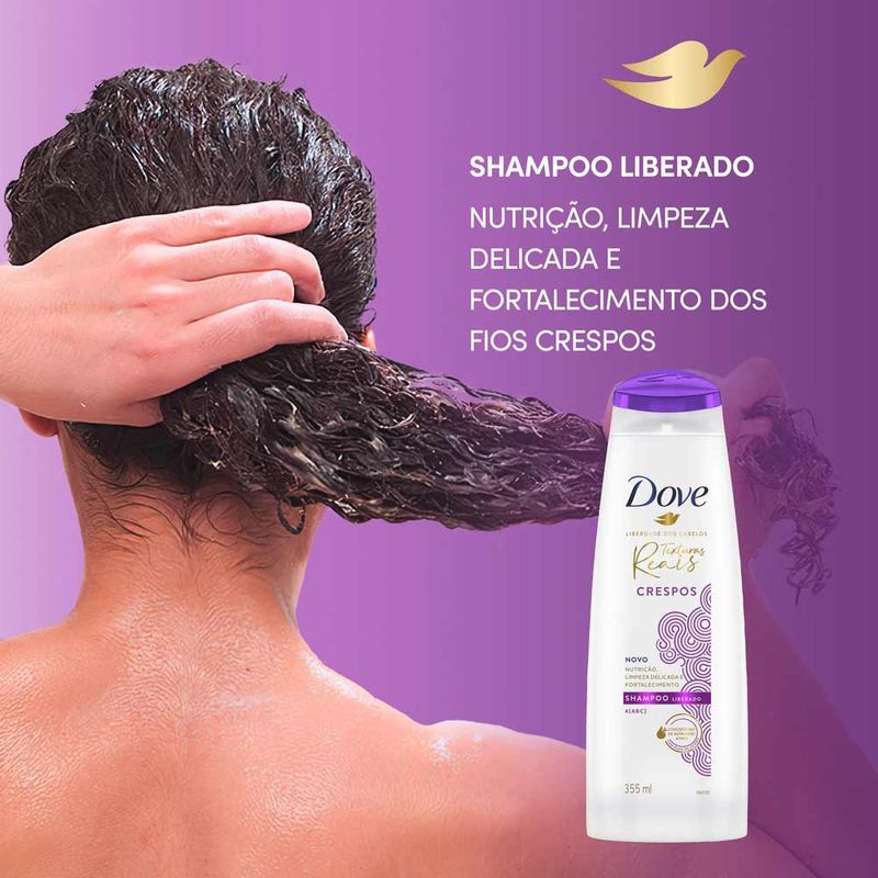 SHAMPOO DOVE CRESPOS TEXTURAS REAIS 355ML