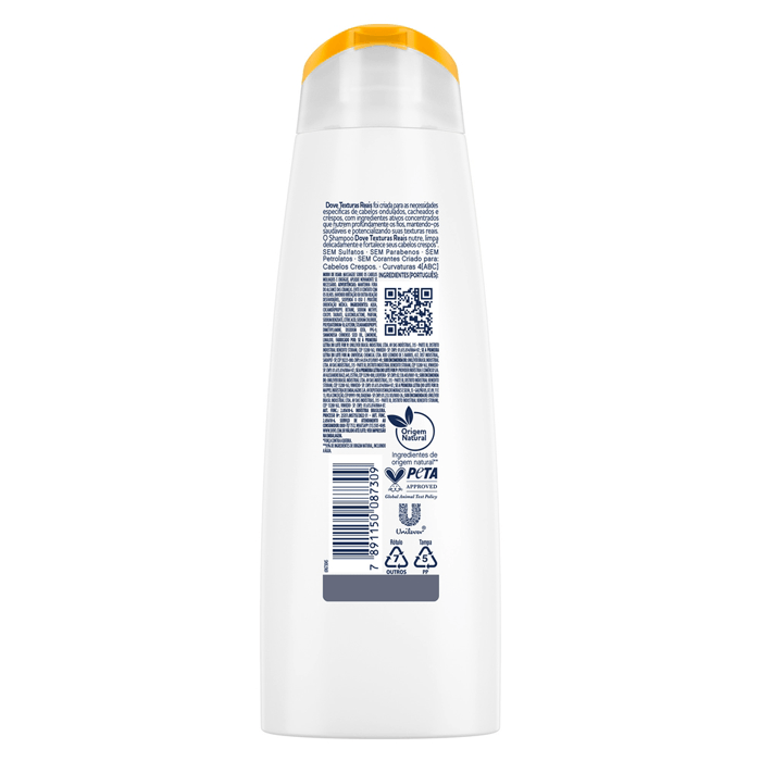 SHAMPOO DOVE CRESPOS TEXTURAS REAIS 355ML