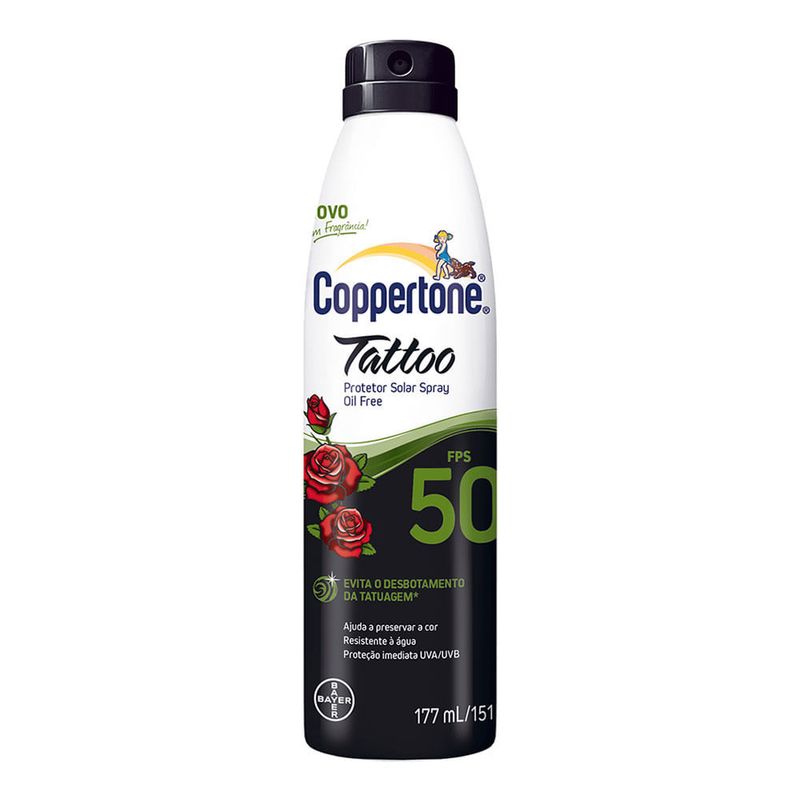 COPPERTONE TATTO PROTETOR SOLAR SPRAY FPS50 177ML