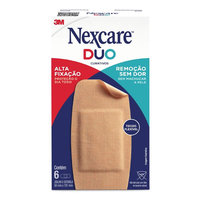 CURATIVO NEXCARE DUO JOELHO E COTOVELO 6UN