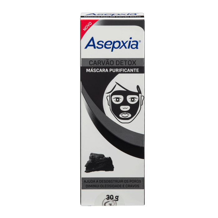 ASEPXIA MASCARA FACIAL PURIFICANTE CARVAO DETOX 30G