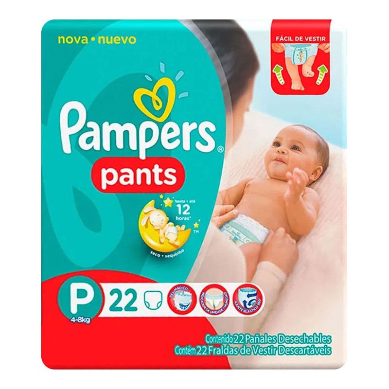 FRALDA PAMPERS PANTS P 22UN