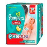 FRALDA PAMPERS PANTS P 22UN