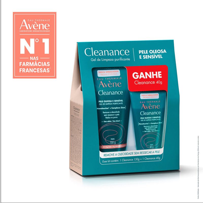 KIT AVENE CLEANANCE GEL DE LIMPEZA PURIFICANTE 150G + 40G