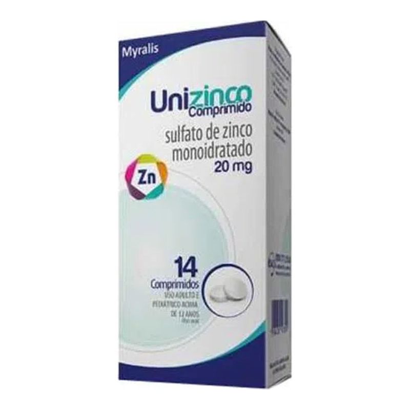 UNIZINCO 20MG 14CPR