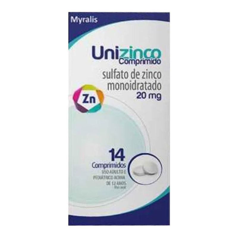UNIZINCO 20MG 14CPR