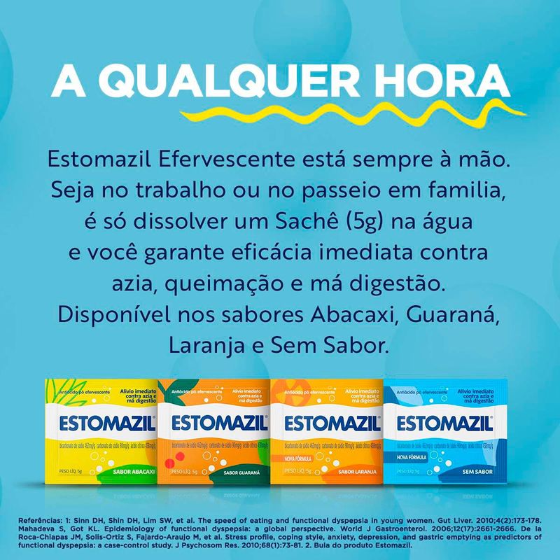 ESTOMAZIL ABACAXI 6ENVELOPES 5G