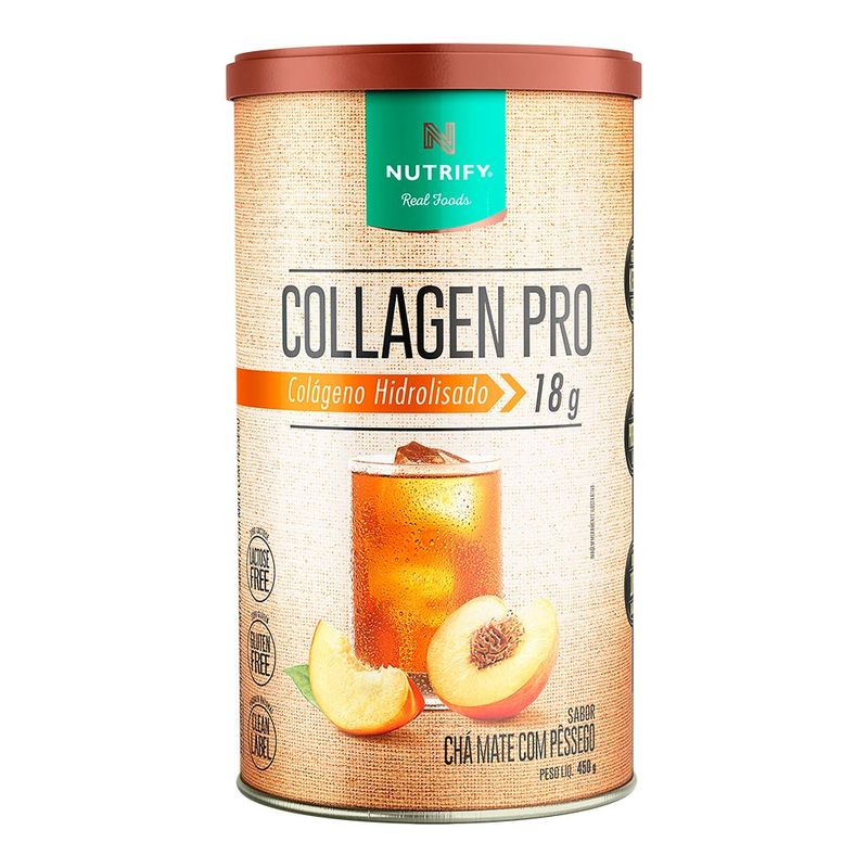 COLLAGEN NUTRIFY CHA MATE E PESSEGO 450G