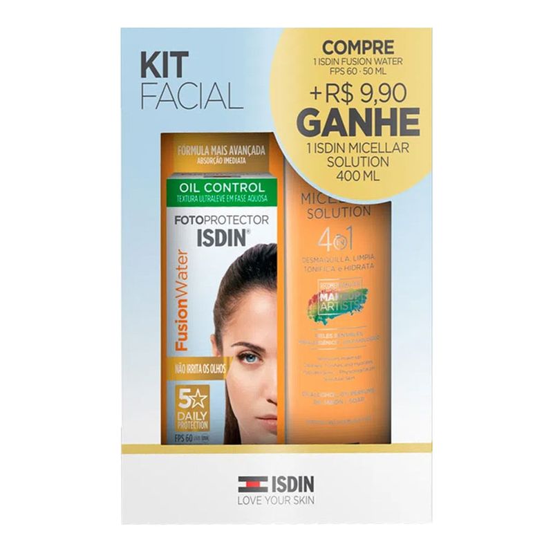 KIT ISDIN FUSION WATER FPS50 50ML + ISDIN MICELAR 400ML