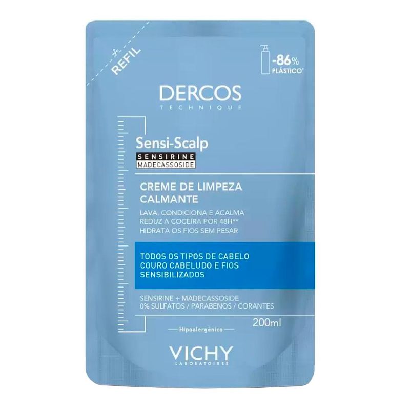 VICHY DERCOS SENSI SCALP CREME DE LIMPEZA REFIL 200ML
