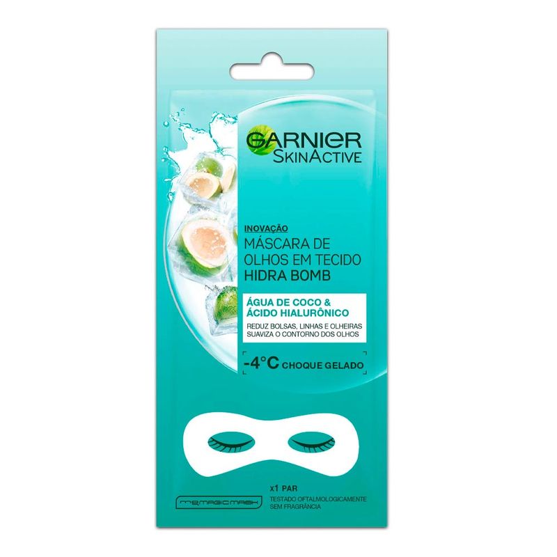 GARNIER SKINACTIVE MASCARA DE OLHOS HIDRA BOMB AGUA DE COCO