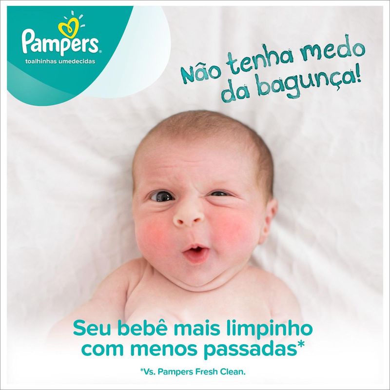 TOALHINHAS UMEDECIDAS PAMPERS SENSITIVE 168UN