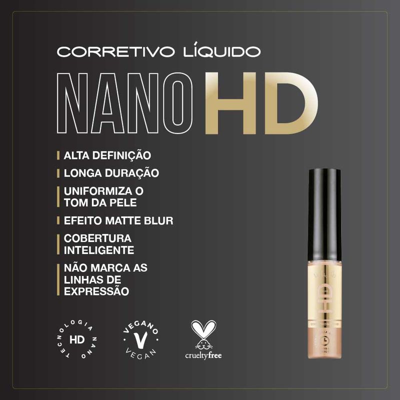 CORRETIVO LIQUIDO VULT HD NANO COR 190 6G