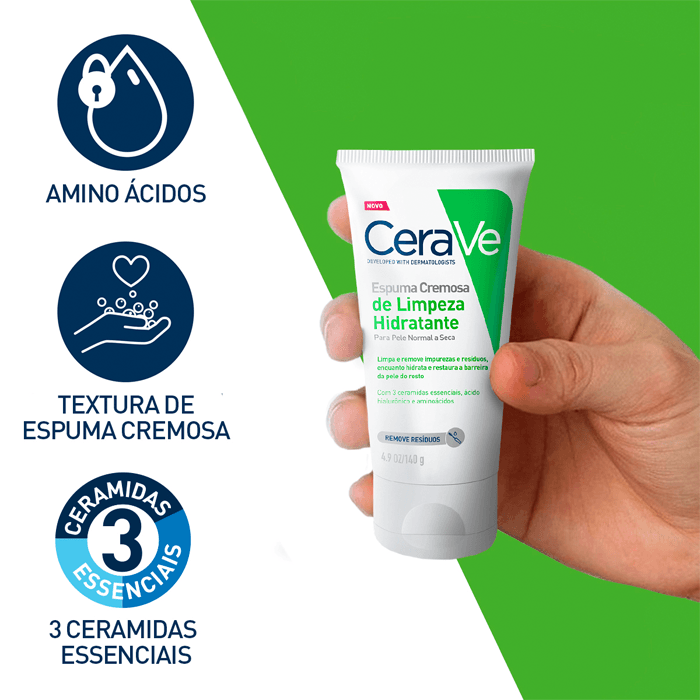 CERAVE ESPUMA CREMOSA DE LIMPEZA HIDRANTANTE 60G