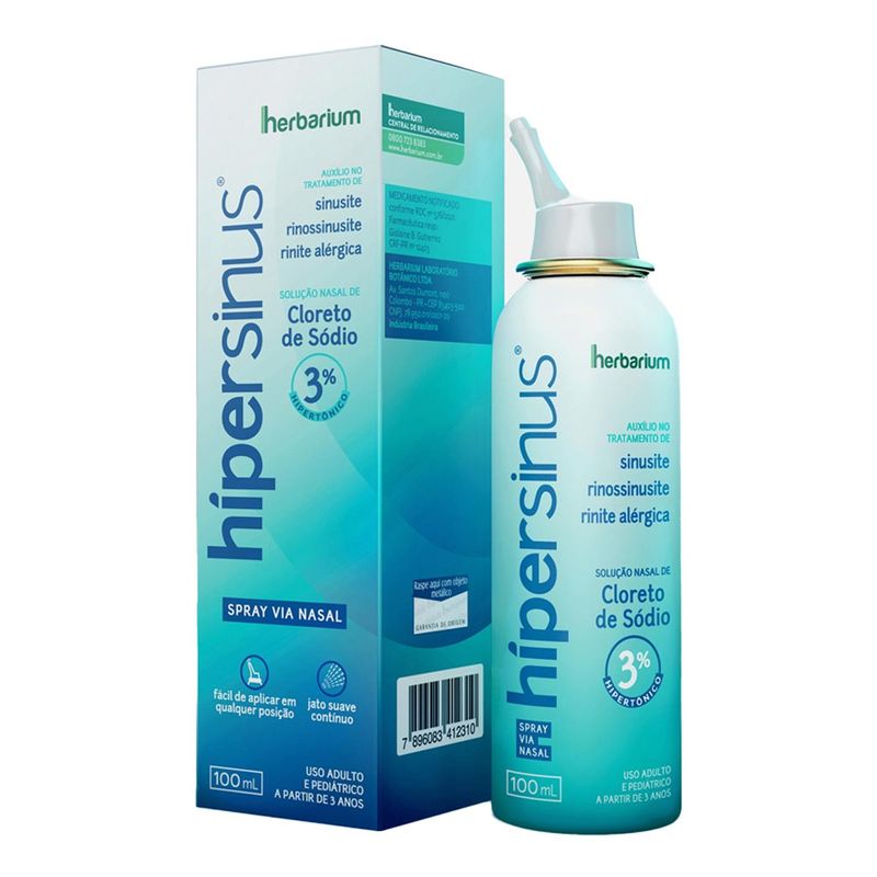HIPERSINUS 3% SINUS SPRAY NASAL 100ML