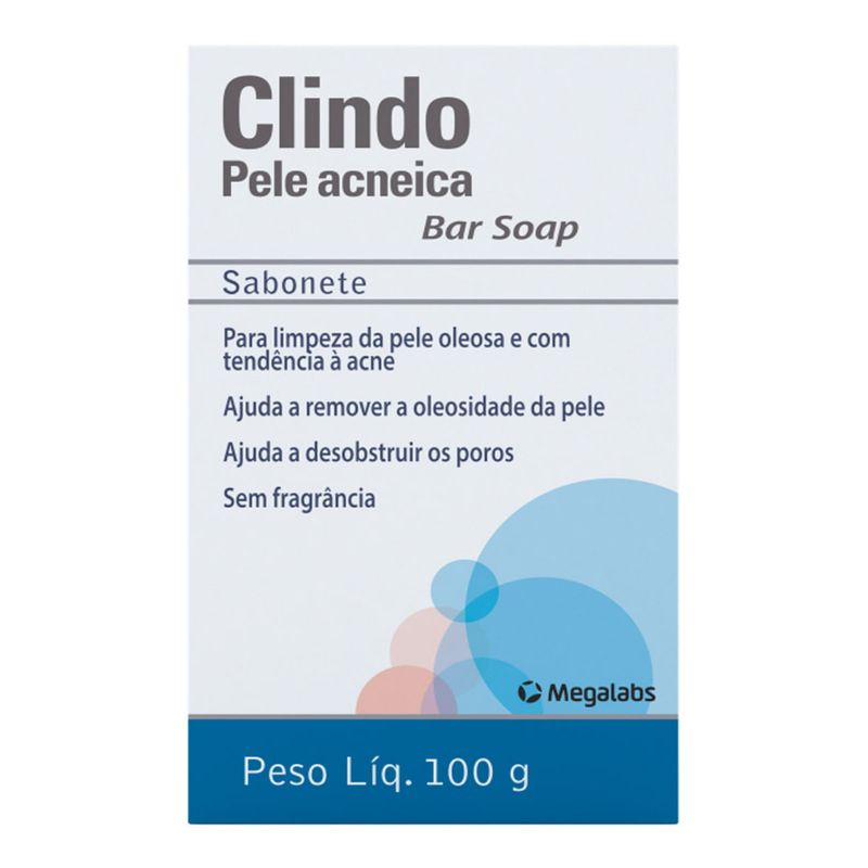 CLINDO SABONETE PELE ACNEICA 100G
