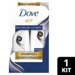 KIT DOVE SHAMPOO + CONDICIONADOR RECONSTRUÇAO COMPLETA 400ML