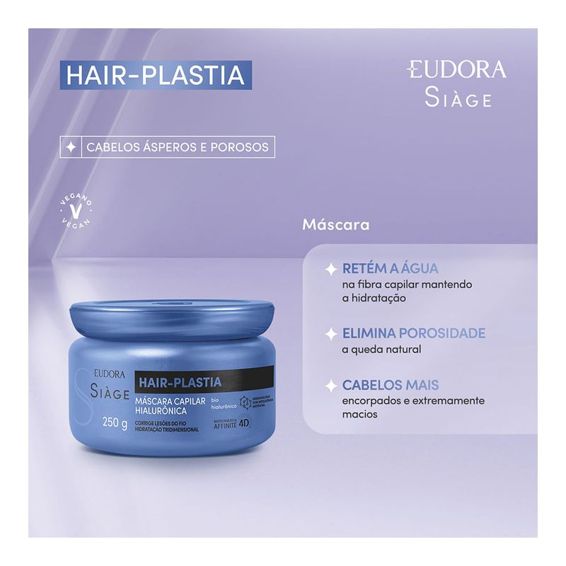 EUDORA SIAGE MASCARA HAIR PLASTIA 250G