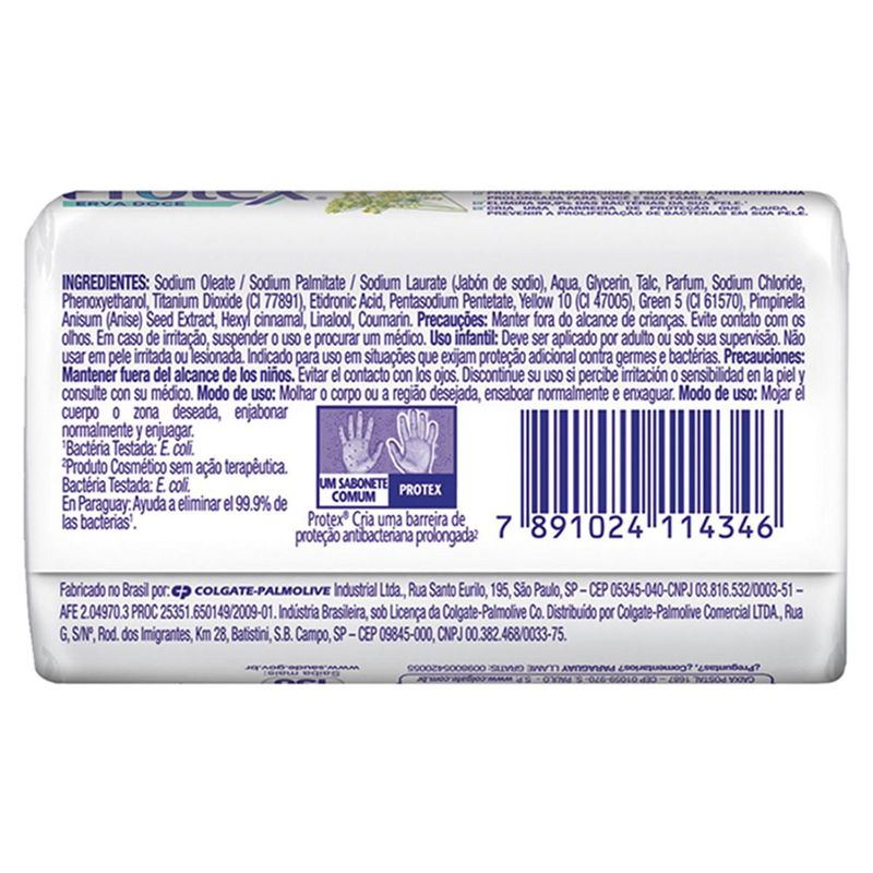SABONETE PROTEX ERVA DOCE 90G