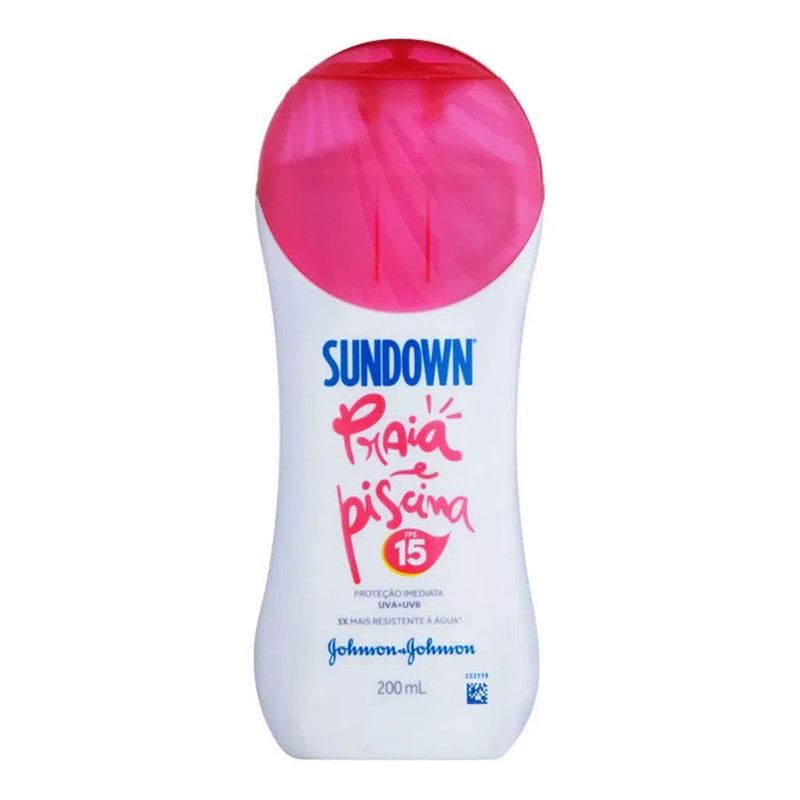 SUNDOWN PROTETOR SOLAR FPS15 200ML ECONOMICO