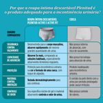 ROUPA INTIMA DESCARTAVEL PLENITUD ACTIVE FIT HOMEM P/M 8UN