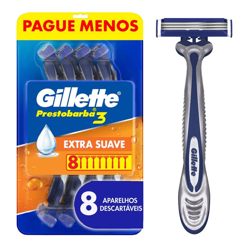 APARELHO PRESTOBARBA 3 MASCULINO OLIMPIADAS LEVE8 PAGUE6