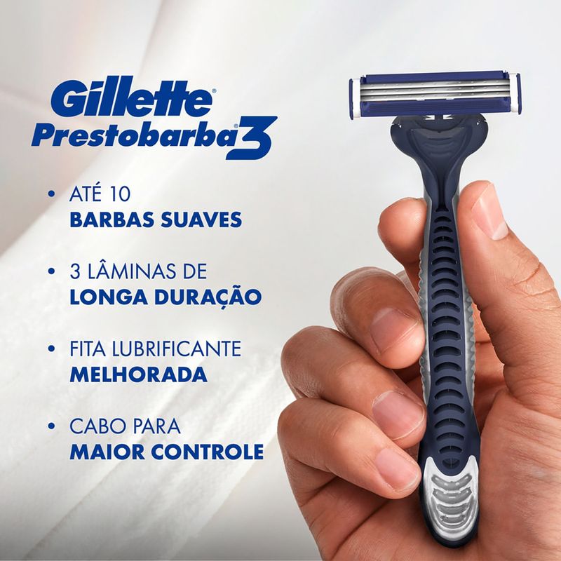 APARELHO PRESTOBARBA 3 MASCULINO OLIMPIADAS LEVE8 PAGUE6