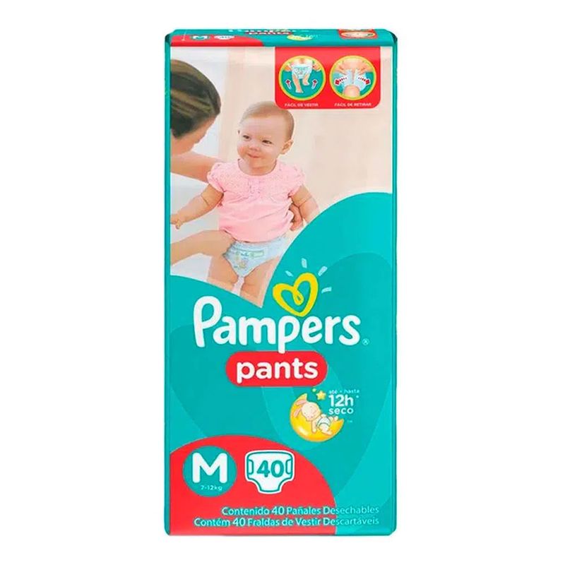 FRALDA PAMPERS PANTS M 40UN