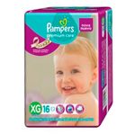 FRALDA PAMPERS PREMIUM CARE XG 16UN