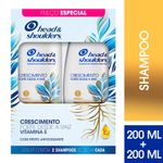 KIT HEAD & SHOULDERS SHAMPOO CRESCIMENTO 2UN 200ML
